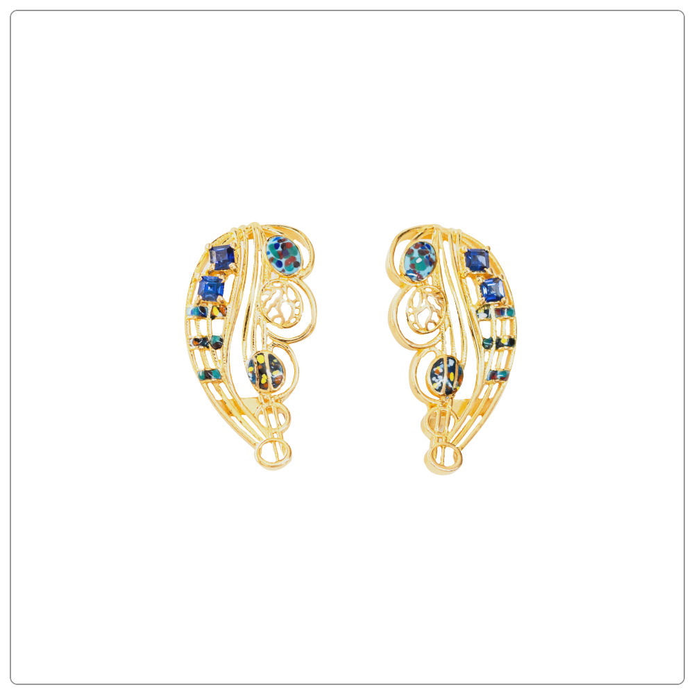 21k gold earrings store price