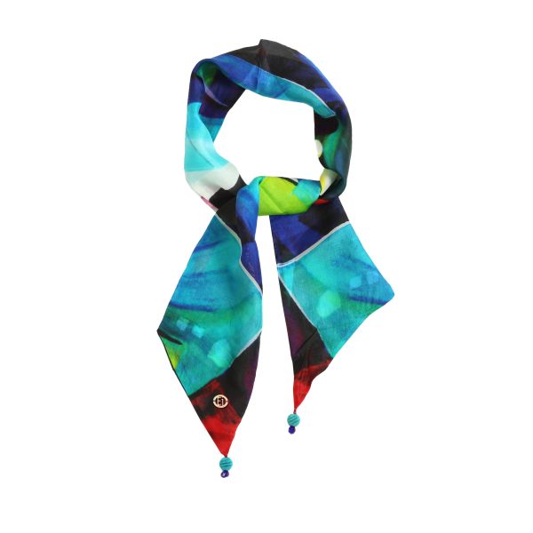 TEAL- TEBI SILK BEADS