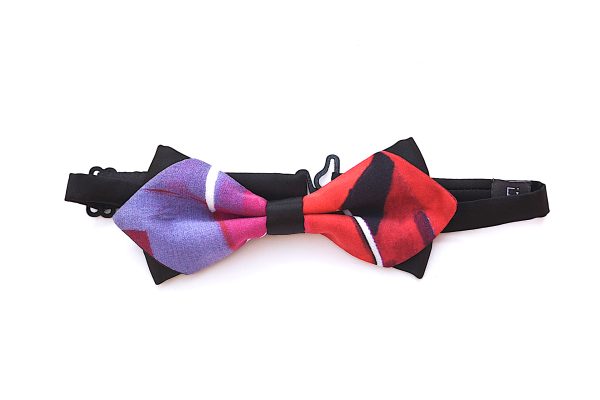 ADORE RED TWILL SATIN BOW TIE