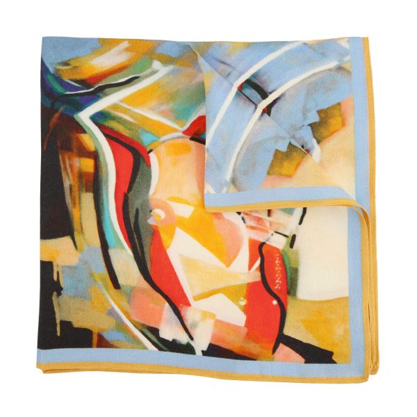 YELLOW BOUQUET - TWILL SILK POCKET SQUARE