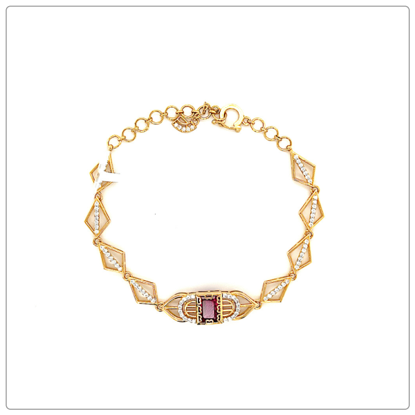 VIZVA POETIC COLLECTION BRACELET IN 21K GOLD