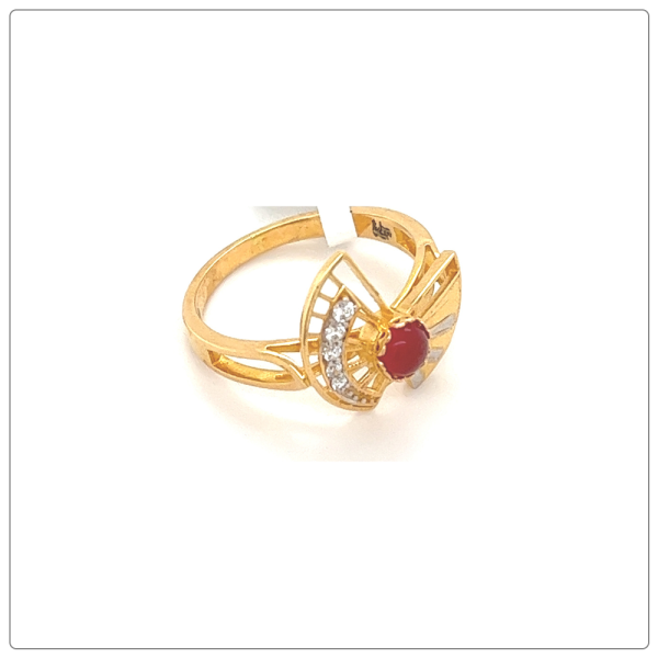 VIZVA POETIC COLLECTION RING IN 21K GOLD