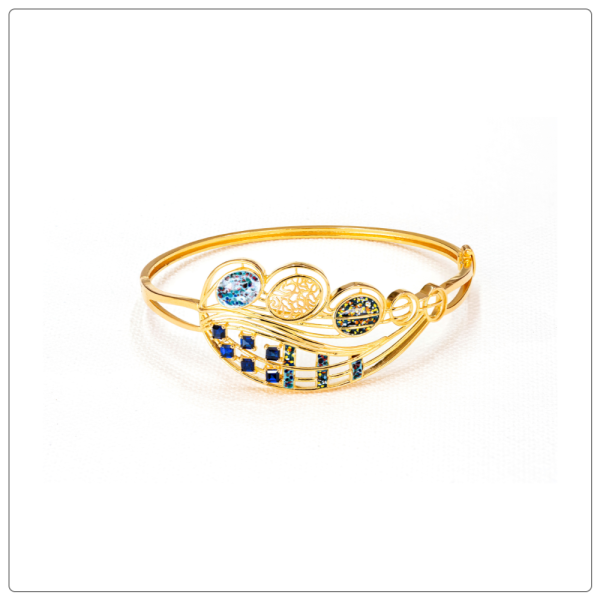 VIZVA POETIC BANGLE 21K GOLD