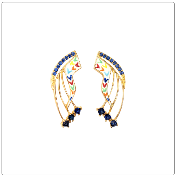 VIZVA ARTISAN EARRINGS IN 21K GOLD