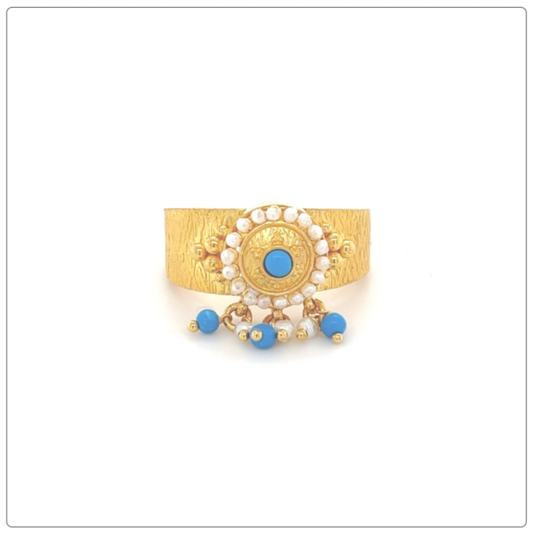 NOOR COLLECTION PEARL RING IN 21KGOLD