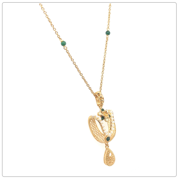 NOOR COLLECTION PEARL NECKLACE IN 21KGOLD