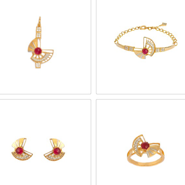 COLLECTION NECKLACE SET IN 21K GOLD